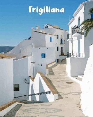 Frigiliana Spain Poster Paint By Numbers