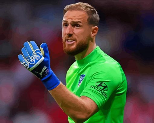 Goalkeeper Jan Oblak Paint By Numbers