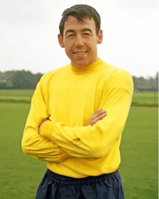 Gordon Banks Football Goalkeeper Paint By Numbers