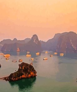 Ha Long Bay Boats Paint By Numbers