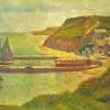 Harbour At Port En Bessin At High Tide By Georges Seurat Paint By Numbers