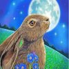 Hare Moon Gazing Paint By Numbers