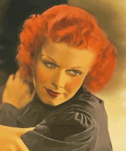 Harlow Jean Red Headed Woman Paint By Numbers