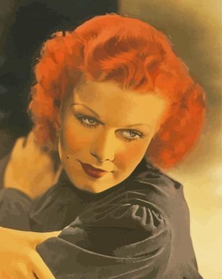 Harlow Jean Red Headed Woman Paint By Numbers