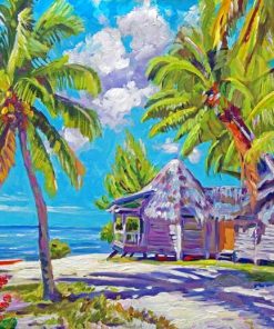 Hawaii Tropical House Paint By Numbers