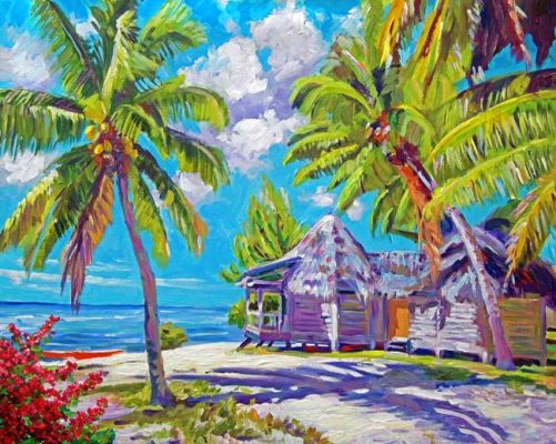 Hawaii Tropical House Paint By Numbers