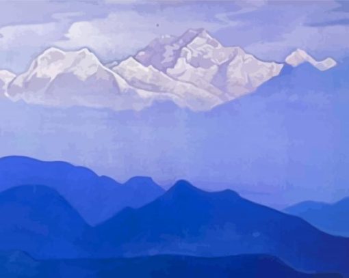 Himalayas By Nicholas Roerich Paint By Numbers