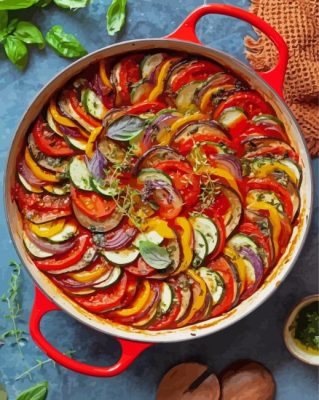 Homemade Classic French Ratatouille Paint By Numbers