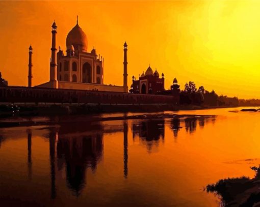 India Sunset Paint By Numbers