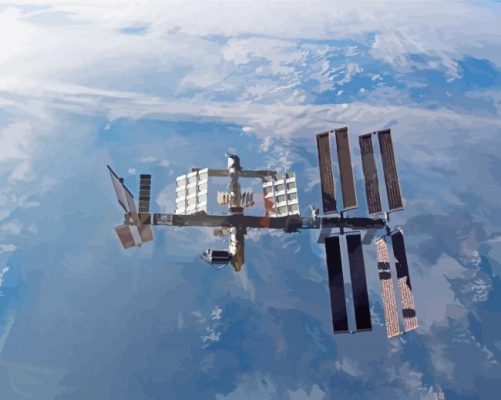 International Space Station Paint By Numbers