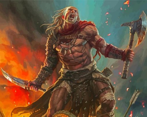 Irish Warrior Paint By Numbers