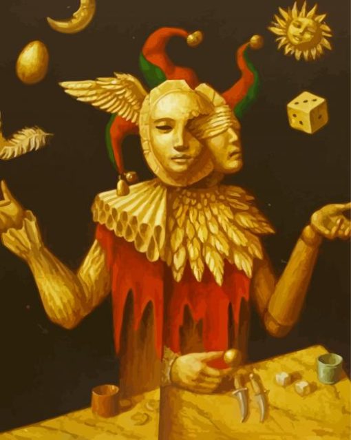 Jester The Juggler Paint By Numbers