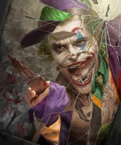 Joker In The Mirror Paint By Numbers