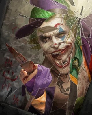 Joker In The Mirror Paint By Numbers
