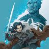 Jon Snow And Night King Art Paint By Numbers