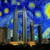 Kuala Lumpur Starry Night Paint By Numbers