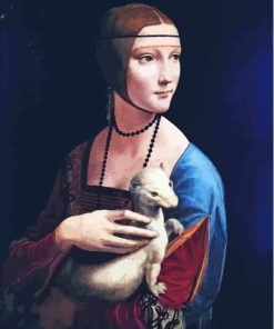 Lady With Ferret Paint By Numbers