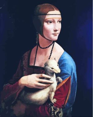 Lady With Ferret Paint By Numbers