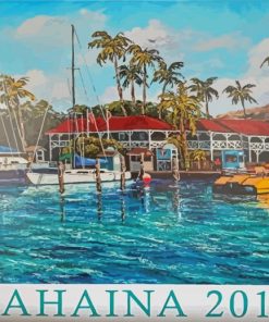 Lahaina Poster Paint By Numbers