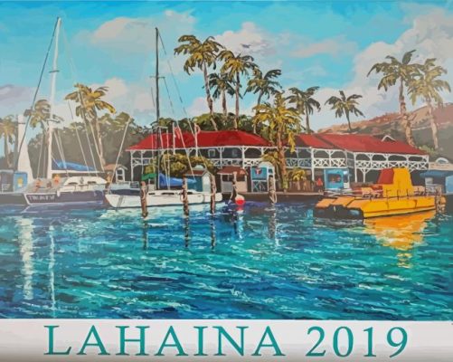 Lahaina Poster Paint By Numbers