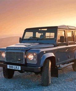 Land Rover Defender At Sunset Paint By Numbers