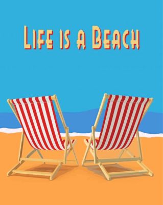 Life Is A Beach Paint By Numbers