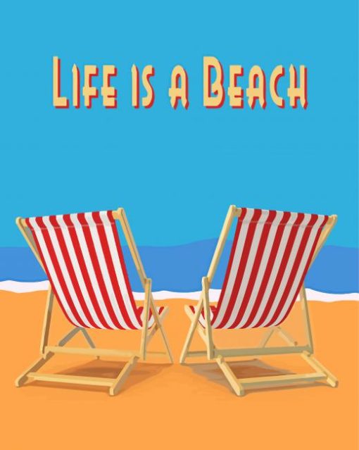 Life Is A Beach Paint By Numbers