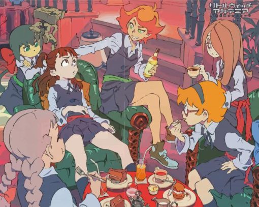 Little Witch Academia Japanese Series Characters Paint By Numbers