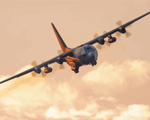 Lockheed C 130 Plane Paint By Numbers