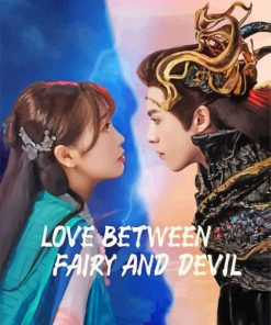 Love Between Fairy And Devil Poster Paint By Numbers