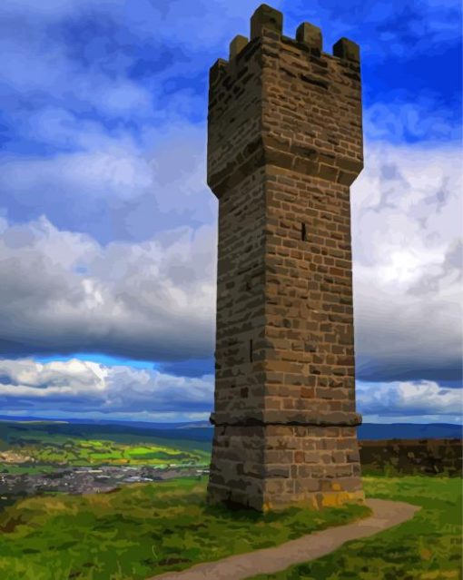 Lunds Tower Sutton In Craven England Paint By Numbers