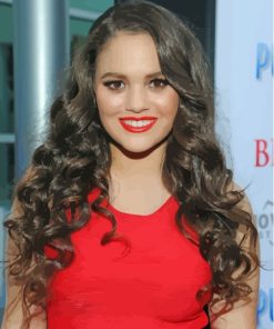 Madison Pettis With Red Lipstick Paint By Numbers