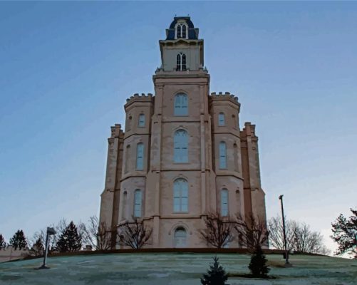 Manti Temple In Utah Paint By Numbers