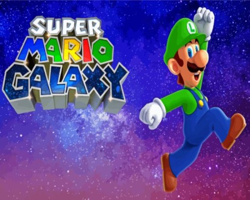 Mario Galaxy In Space Paint By Numbers