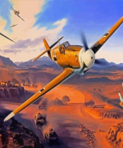 Military WW2 Aeroplanes Paint By Numbers