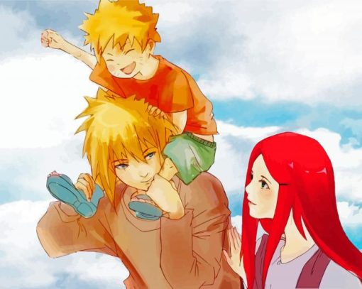 Minato X Kushina And Naruto Paint By Numbers