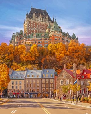 Old Quebec Canada Paint By Numbers