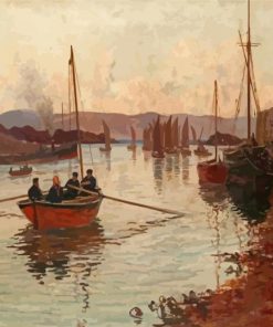 Old Tarbert Harbour Art Paint By Numbers