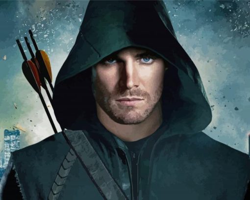 Oliver Queen Character Paint By Numbers