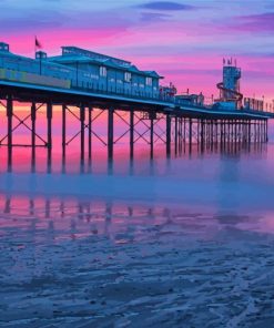 Paignton Pier At Sunset Paint By Numbers