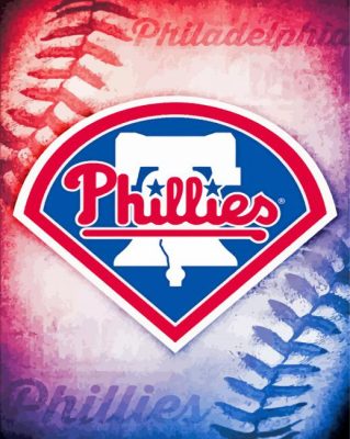 Phillies Baseball Logo Paint By Numbers