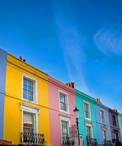 Portobello Road Colorful Buildings Paint By Numbers