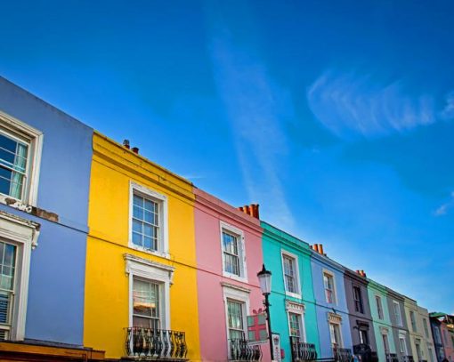 Portobello Road Colorful Buildings Paint By Numbers