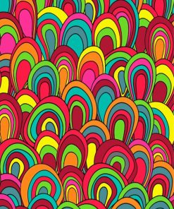 Psychodelic Pattern Paint By Numbers