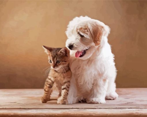 Puppies And Kittens Paint By Numbers