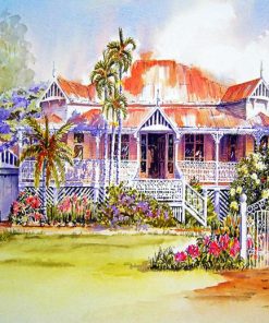 Queenslander House Art Paint By Numbers