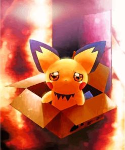 Sad Pichu Paint By Numbers