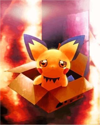 Sad Pichu Paint By Numbers