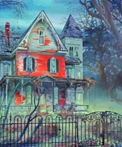 Scary Haunted Property Art Paint By Numbers