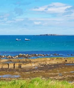 Seahouses Beach Paint By Numbers